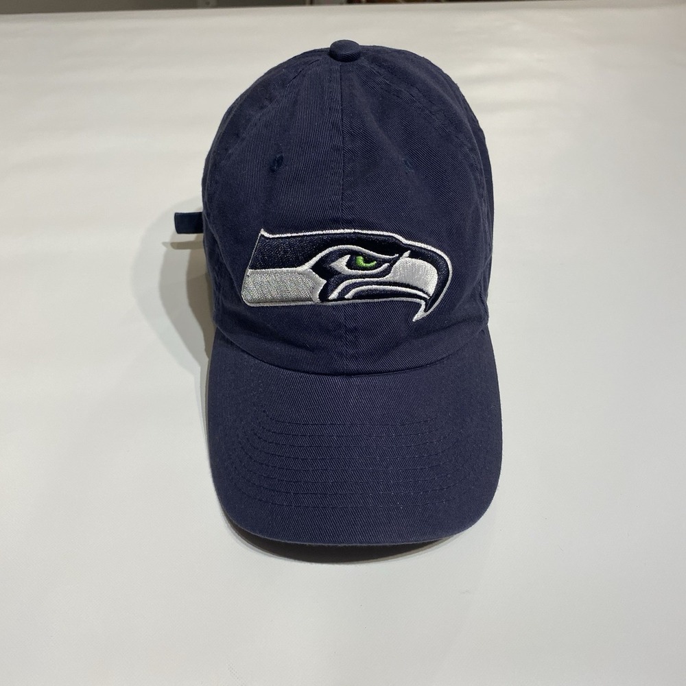 NFL Team Apparel Seattle Seahawks Hat Navy One Size Officially Licensed